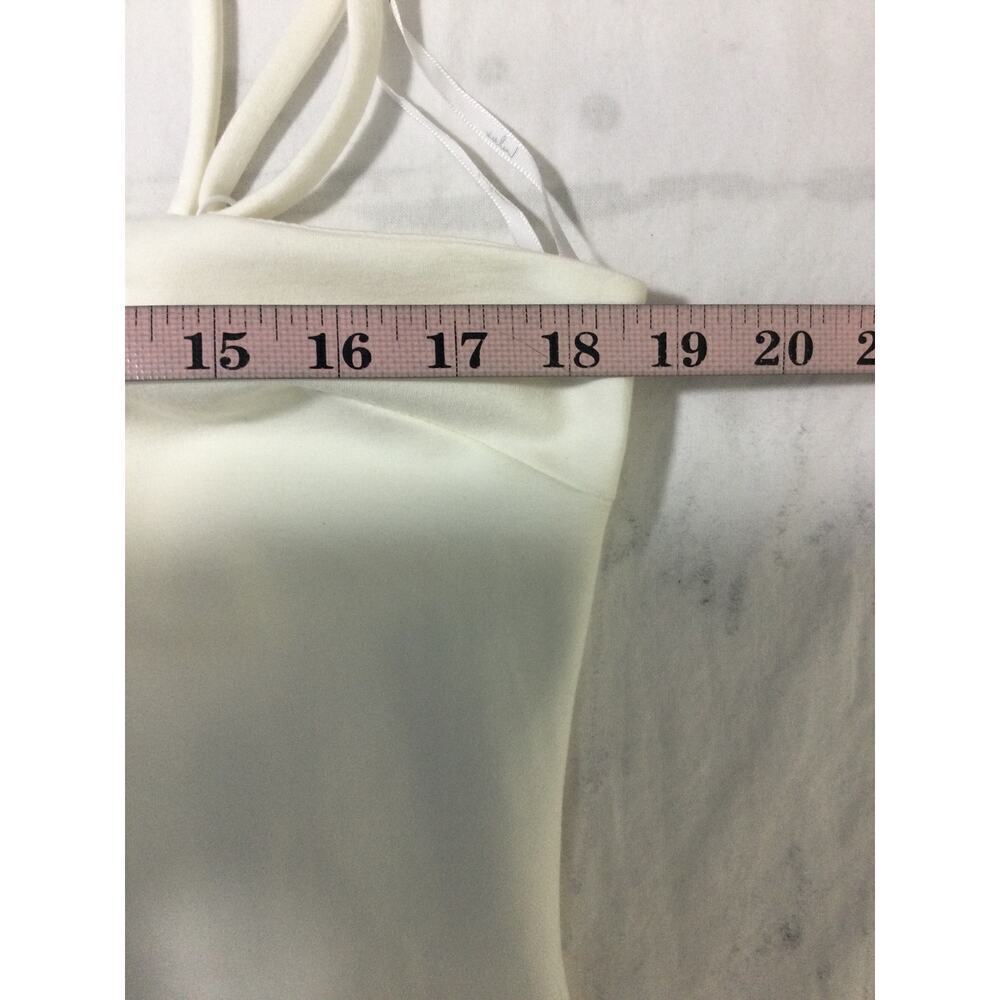 LULU'S XL Paulina White Square Neck Gold Zipper Bodycon Midi Dress - Picture 7 of 9